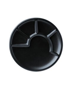 Fondue Teller schwarz, Ø23cm