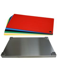 Top Board Edelstahl Schneidebrett mit Einlagen nach Wahl, GN 1/1