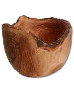 Obstschale mit Rinde Olivenholz