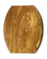 Olivenholz Brett oval, gekantet, ca. 27 x 22 cm