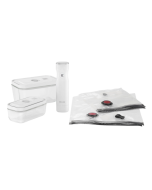 Zwilling Fresh & Save Vakuum Starterset, Borosilikat Glas,7-tlg, Weiß
