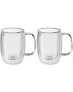 Sorrento Plus Espressoglas groß mit Henkel 2er Set