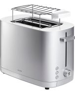 Zwilling Enfinigy Toaster mit Brötchenaufsatz, 2 Schlitze kurz, Silber