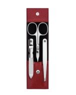 Zwilling Classic Inox Maniküre Pediküre Set 3-tlg., Leder rot