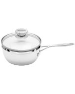 Demeyere Industry 5 Konische Sauteuse mit Glasdeckel, geschlossener Rand, Ø20cm